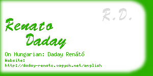 renato daday business card