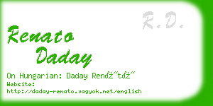 renato daday business card